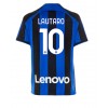Inter Milan Lautaro Martinez #10 Hjemmedrakt 2022-23 Kortermet